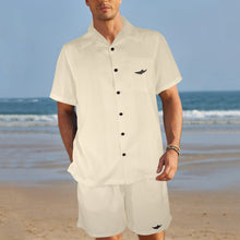Load image into Gallery viewer, TAN solid Men's Shirt and Shorts Outfit with Pocket