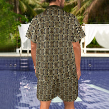 Load image into Gallery viewer, Pharaoh Short Set Men's Shirt and Shorts Outfit with Pocket