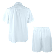 Load image into Gallery viewer, Sky Blue -solid Men's Shirt and Shorts Outfit with Pocket