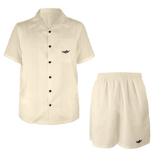 Load image into Gallery viewer, TAN solid Men's Shirt and Shorts Outfit with Pocket