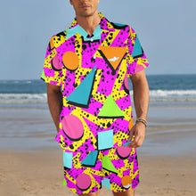 Load image into Gallery viewer, Living Single Short Set Men's Shirt and Shorts Outfit with Pocket