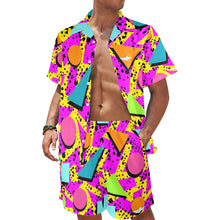 Load image into Gallery viewer, Living Single Short Set Men's Shirt and Shorts Outfit with Pocket