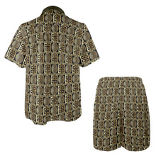 Load image into Gallery viewer, Pharaoh Short Set Men's Shirt and Shorts Outfit with Pocket