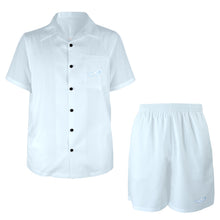 Load image into Gallery viewer, Sky Blue -solid Men's Shirt and Shorts Outfit with Pocket