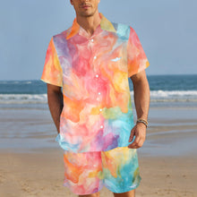 Load image into Gallery viewer, SKYLINE Men's Shirt and Shorts Outfit with Pocket