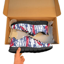 Load image into Gallery viewer, LOS ANGELES.2 -ART DECO LOW TOP-BLACK- Men's Breathable Running Shoes (Model 055)