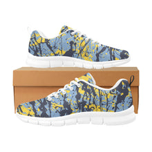 Load image into Gallery viewer, MEMPHIS- ART DECO LOW TOP-WHITE- Men's Breathable Running Shoes (Model 055)