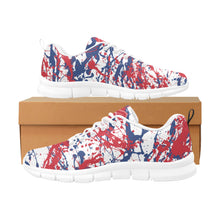 Load image into Gallery viewer, DETROIT- ART DECO-WHITE Men's Breathable Running Shoes (Model 055)