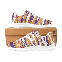 Load image into Gallery viewer, PHOENIX.1- ART DECO LOW TOP-WHITE- Men's Breathable Running Shoes (Model 055)