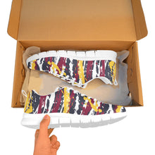Load image into Gallery viewer, DENVER- ART DECO LOW TOP-WHITE- Men's Breathable Running Shoes (Model 055)
