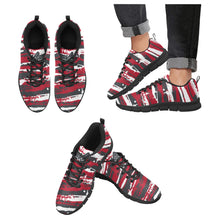 Load image into Gallery viewer, LAS VEGAS- ART DECO LOW TOP-BLACK- Men's Breathable Running Shoes (Model 055)