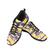Load image into Gallery viewer, LOS ANGELES- ART DECO LOW TOP-BLACK- Men's Breathable Running Shoes (Model 055)