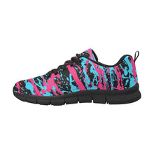 Load image into Gallery viewer, MIAMI- ART DECO LOW TOP-BLACK- Men's Breathable Running Shoes (Model 055)
