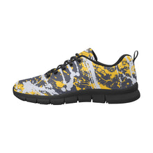 Load image into Gallery viewer, INDIANA- ART DECO LOW TOP-BLACK- Men's Breathable Running Shoes (Model 055)