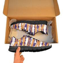 Load image into Gallery viewer, PHOENIX.1- ART DECO LOW TOP-BLACK- Men's Breathable Running Shoes (Model 055)