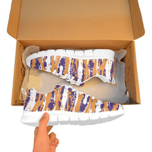 Load image into Gallery viewer, PHOENIX.1- ART DECO LOW TOP-WHITE- Men's Breathable Running Shoes (Model 055)