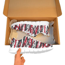 Load image into Gallery viewer, PORTLAND- ART DECO LOW TOP-WHITE- Men's Breathable Running Shoes (Model 055)