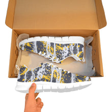 Load image into Gallery viewer, INDIANA- ART DECO LOW TOP-WHITE- Men's Breathable Running Shoes (Model 055)