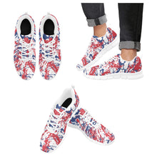 Load image into Gallery viewer, DETROIT- ART DECO-WHITE Men's Breathable Running Shoes (Model 055)