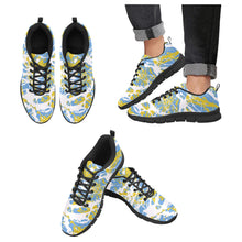 Load image into Gallery viewer, CHI TOWN  ART DECO LOW TOP-BLACK- Men's Breathable Running Shoes (Model 055)
