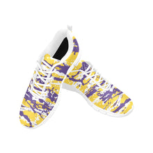 Load image into Gallery viewer, LOS ANGELES- ART DECO LOW TOP-WHITE- Men's Breathable Running Shoes (Model 055)