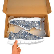 Load image into Gallery viewer, MINNESOTA.1- ART DECO LOW TOP-WHITE- Men's Breathable Running Shoes (Model 055)