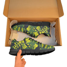 Load image into Gallery viewer, SEATTLE- ART DECO LOW TOP-BLACK- Men's Breathable Running Shoes (Model 055)