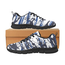 Load image into Gallery viewer, DALLAS- ART DECO LOW TOP-BLACK- Men's Breathable Running Shoes (Model 055)