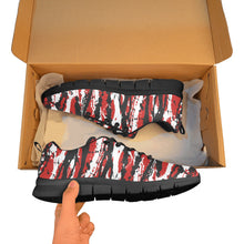 Load image into Gallery viewer, TORONTO- ART DECO LOW TOP-BLACK- Men's Breathable Running Shoes (Model 055)