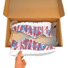 Load image into Gallery viewer, OKLAHOMA- ART DECO LOW TOP-WHITE- Men's Breathable Running Shoes (Model 055)