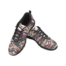 Load image into Gallery viewer, NEW ORLEANS- ART DECO LOW TOP-BLACK- Men's Breathable Running Shoes (Model 055)