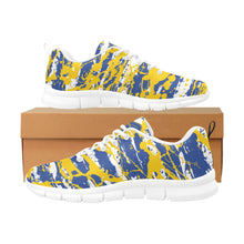 Load image into Gallery viewer, GOLDEN STATE-ART DECO LOW TOP-WHITE- Men's Breathable Running Shoes (Model 055)