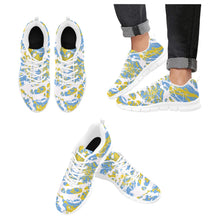 Load image into Gallery viewer, CHI TOWN  ART DECO LOW TOP-WHITE- Men's Breathable Running Shoes (Model 055)