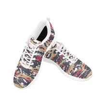 Load image into Gallery viewer, NEW ORLEANS- ART DECO LOW TOP-WHITE- Men's Breathable Running Shoes (Model 055)