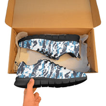 Load image into Gallery viewer, ATLANTA-ART DECO LOW TOP-BLACK- Men's Breathable Running Shoes (Model 055)