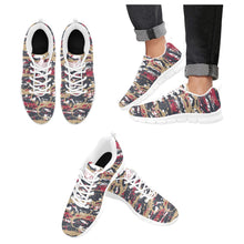 Load image into Gallery viewer, NEW ORLEANS- ART DECO LOW TOP-WHITE- Men's Breathable Running Shoes (Model 055)