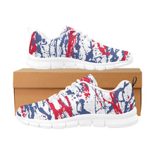 Load image into Gallery viewer, LOS ANGELES.2-ART DECO LOW TOP-WHITE- Men's Breathable Running Shoes (Model 055)