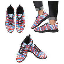 Load image into Gallery viewer, OKLAHOMA- ART DECO LOW TOP-BLACK- Men's Breathable Running Shoes (Model 055)