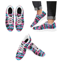 Load image into Gallery viewer, MIAMI- ART DECO LOW TOP-WHITE Men's Breathable Running Shoes (Model 055)
