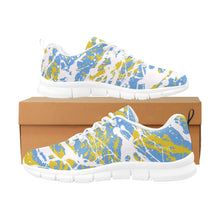 Load image into Gallery viewer, CHI TOWN  ART DECO LOW TOP-WHITE- Men's Breathable Running Shoes (Model 055)
