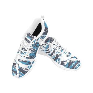 ATLANTA ART DECO KICK-WHITE- Men's Breathable Running Shoes (Model 055)