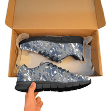 Load image into Gallery viewer, MINNESOTA.1- ART DECO LOW TOP-BLACK- Men's Breathable Running Shoes (Model 055)