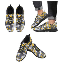 Load image into Gallery viewer, INDIANA- ART DECO LOW TOP-BLACK- Men's Breathable Running Shoes (Model 055)