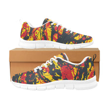 Load image into Gallery viewer, INDIANA.1- ART DECO LOW TOP-WHITE Men's Breathable Running Shoes (Model 055)