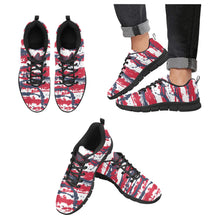 Load image into Gallery viewer, WASHINGTON- ART DECO LOW TOP-BLACK- Men's Breathable Running Shoes (Model 055)