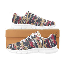 Load image into Gallery viewer, NEW ORLEANS- ART DECO LOW TOP-WHITE- Men's Breathable Running Shoes (Model 055)