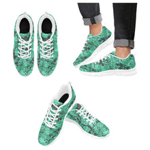 Load image into Gallery viewer, NYC- ART DECO LOW TOP-WHITE- Men's Breathable Running Shoes (Model 055)