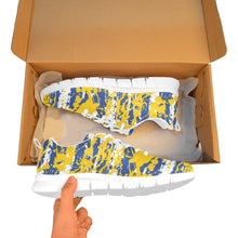 Load image into Gallery viewer, GOLDEN STATE-ART DECO LOW TOP-WHITE- Men's Breathable Running Shoes (Model 055)