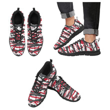 Load image into Gallery viewer, PORTLAND- ART DECO LOW TOP-BLACK- Men's Breathable Running Shoes (Model 055)