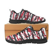 Load image into Gallery viewer, PORTLAND- ART DECO LOW TOP-BLACK- Men's Breathable Running Shoes (Model 055)